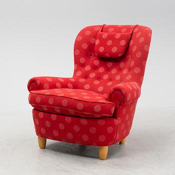 Carl Malmsten, fåtölj, "Jättepaddan", O.H. Sjögren, Tranås.