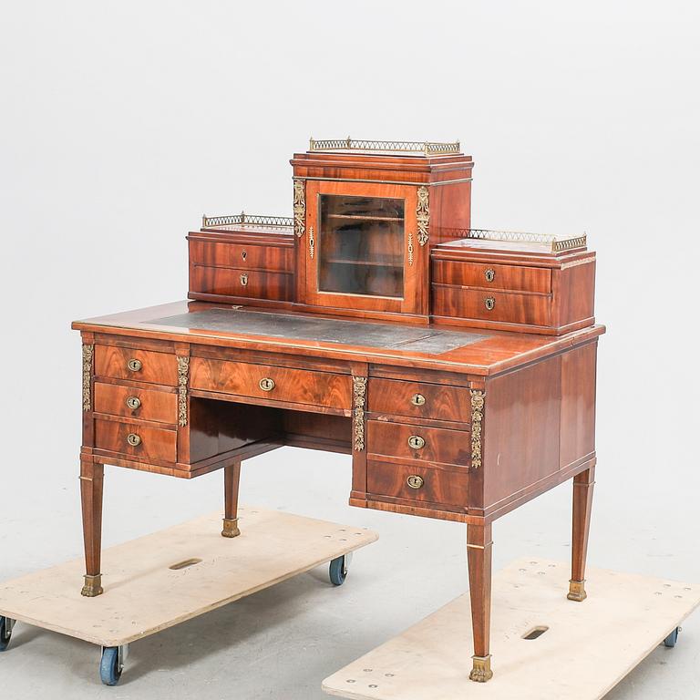 An Empire mahogany desk first half of the 20th century.
