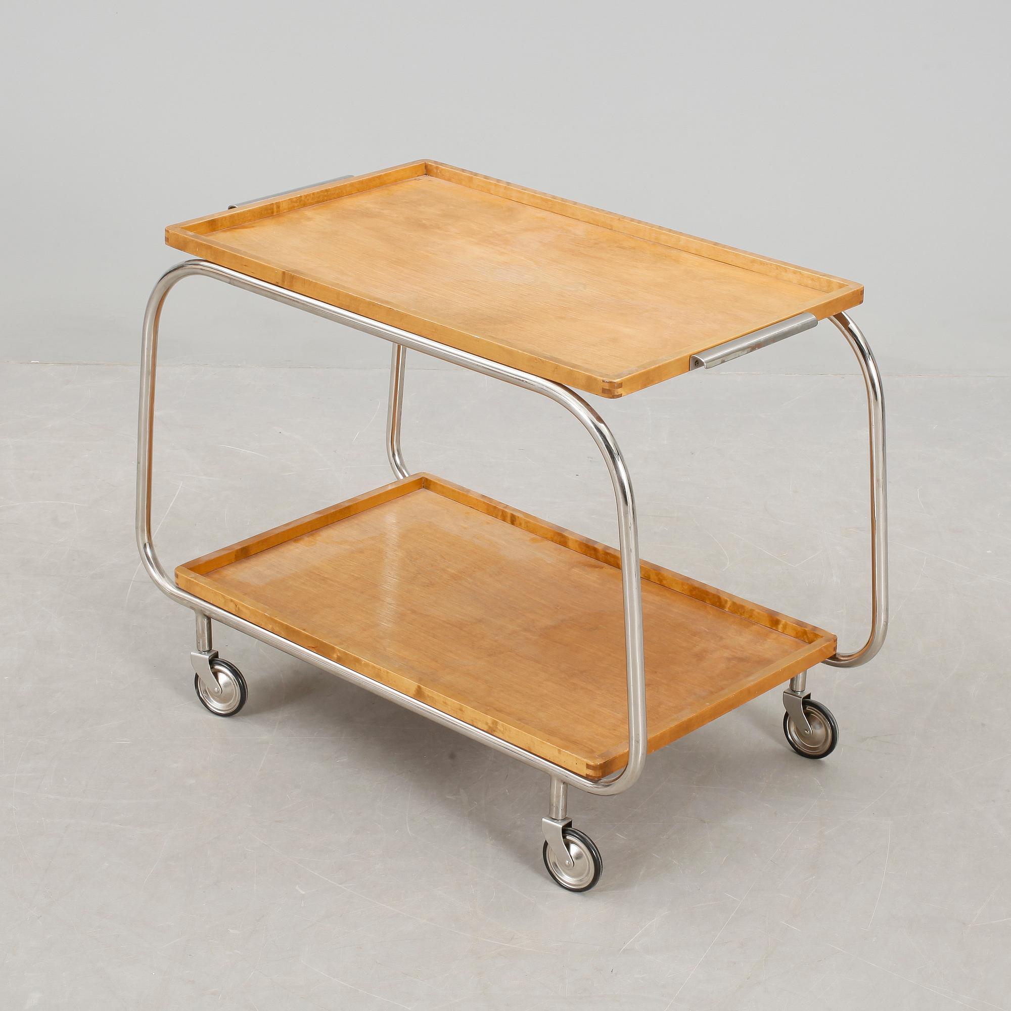 TÈVAGN / SERVERINGSVAGN, funkis, 1930/40-tal.
