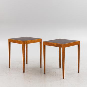 A pair of Swedish Modern side tables, 1940's.