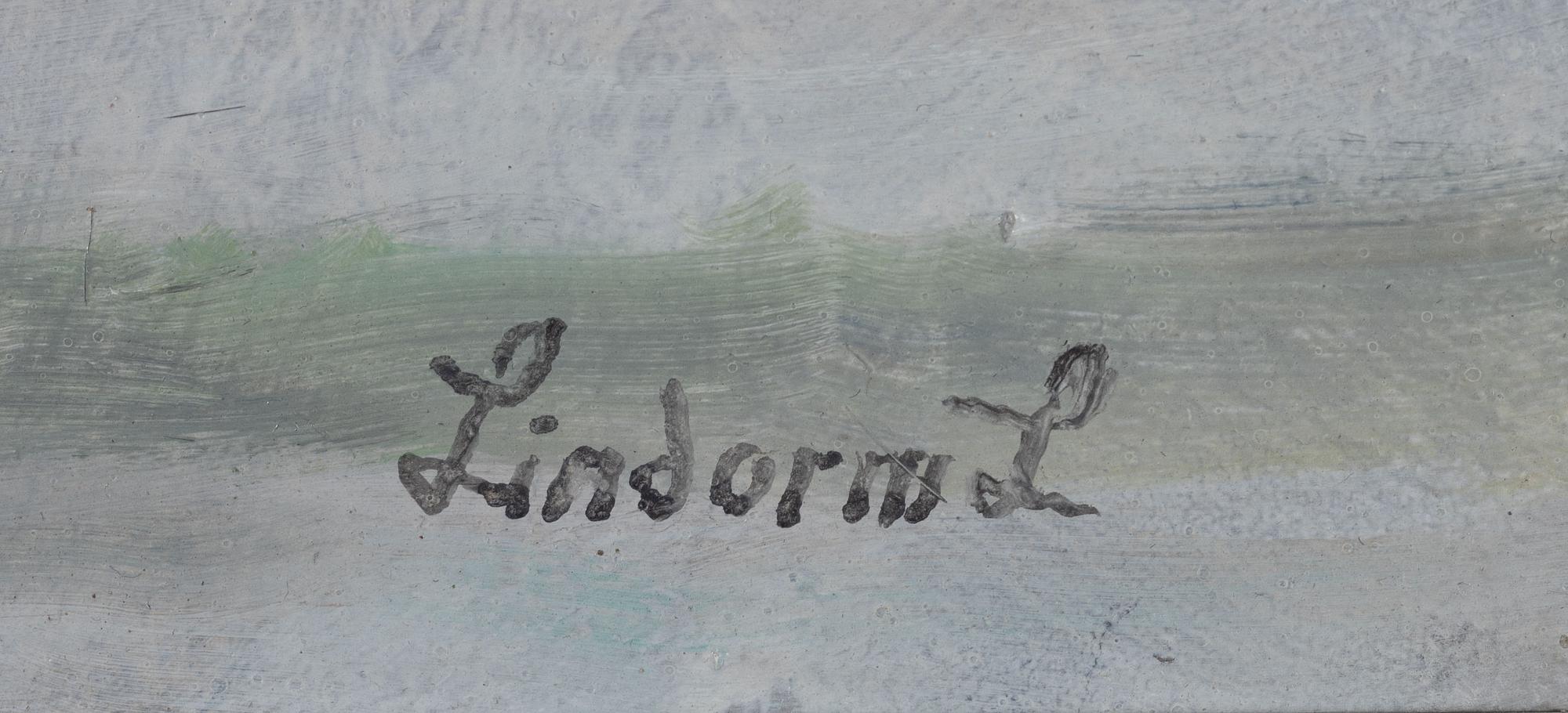 Lindorm Liljefors, Fox in a winter landscape.