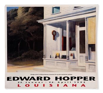 Exhibition poster, Edward Hopper, Louisiana, Danmark, Januari 25 - April 26 1992.