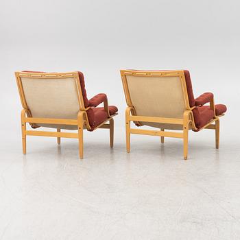 Bruno Mathsson, a pair of 'Ingrid' armchairs, Dux.
