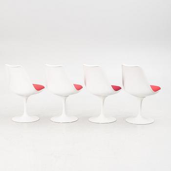 Eero Saarinen, four 'Tulip' chairs.