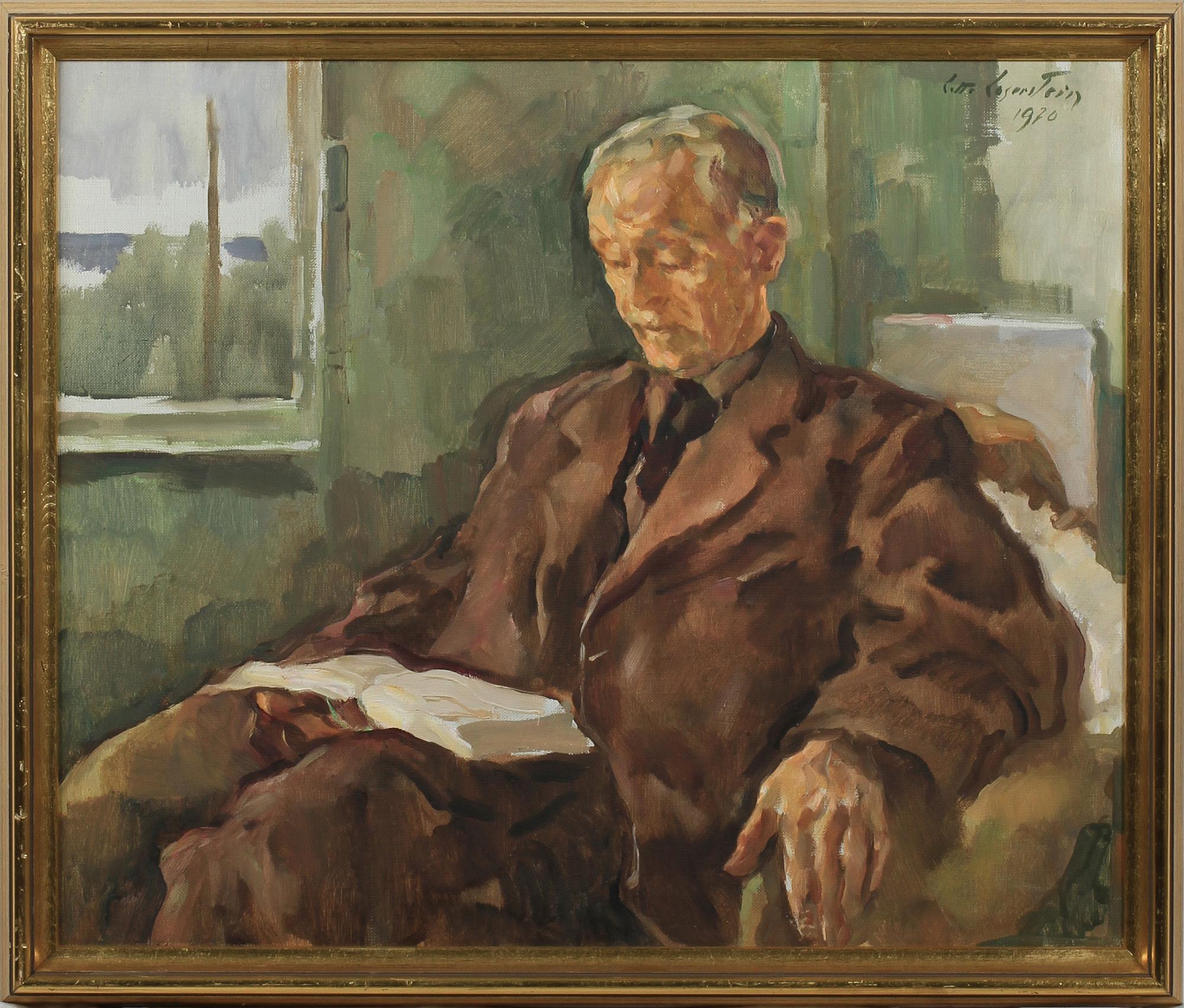 LOTTE LASERSTEIN, olja på duk resp pannå, 2 st. Sign.