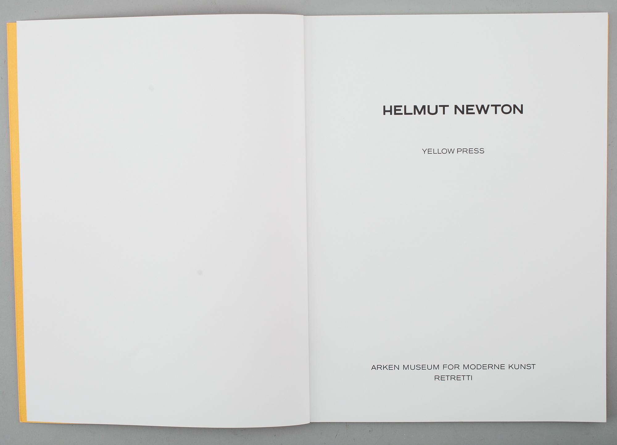 HELMUT NEWTON, bok "Yellow Press", 2004, upplaga 1500.