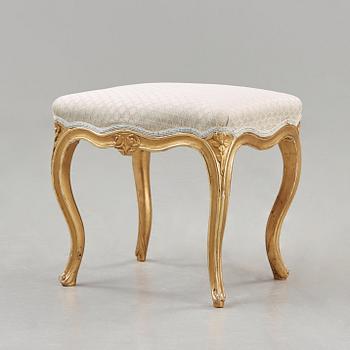 TABURETT, Stockholmsarbete, 1700-talets andra hälft. Rokoko.