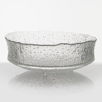 Tapio Wirkkala, a model 3442 glass bowl, Iittala, Finland, signed.