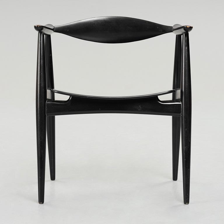 HANS J WEGNER, a "CH35", chair for Carl Hansen & Søn, Denmark, 1950-60's.