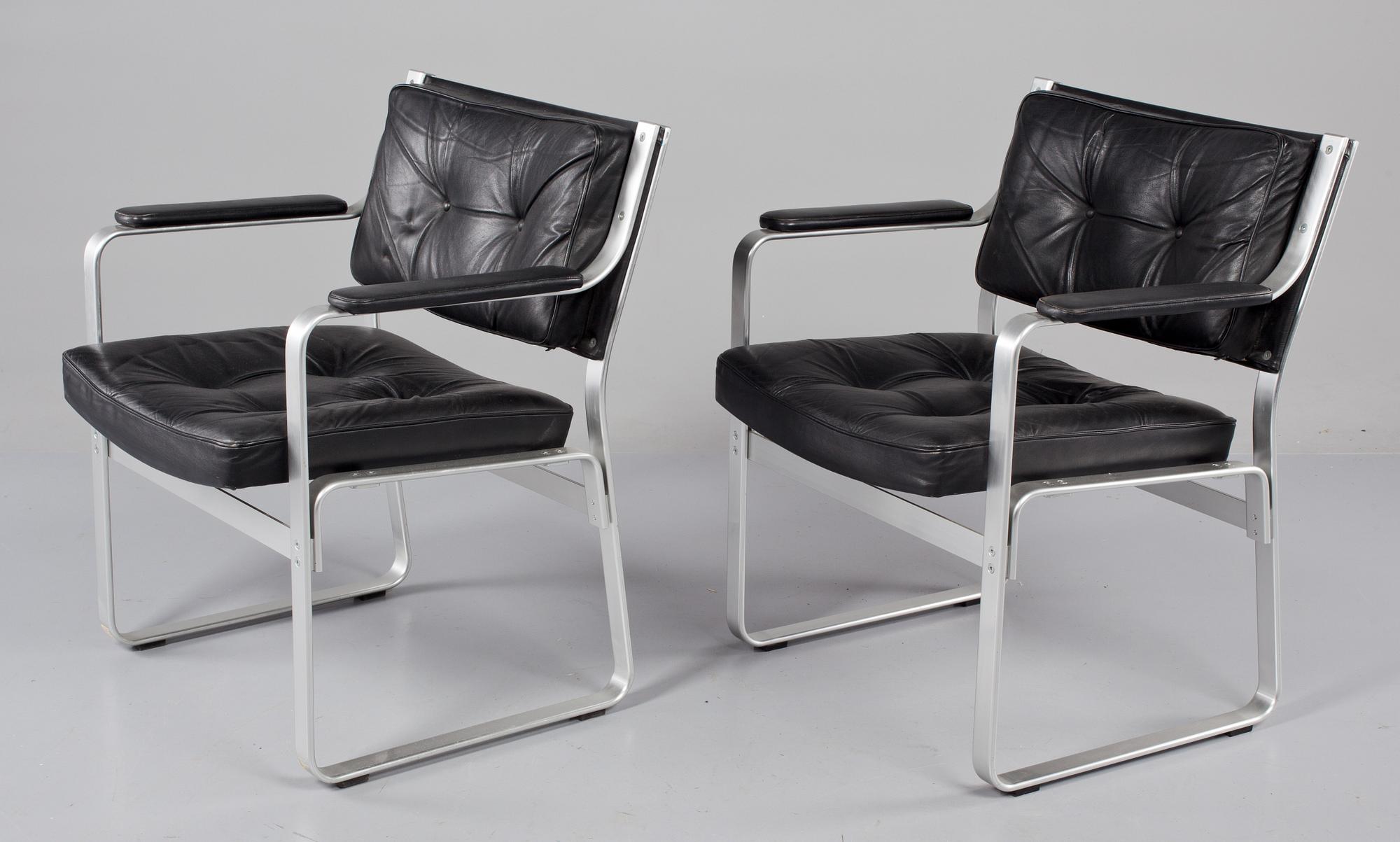 FÅTÖLJER, ett par, "Mondo", Karl-Erik Ekselius för JOC Möbler, 1900-talets andra hälft.