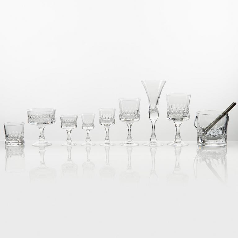 Göran Wärff, a 73-piece glass service, 'Prince', Kosta.