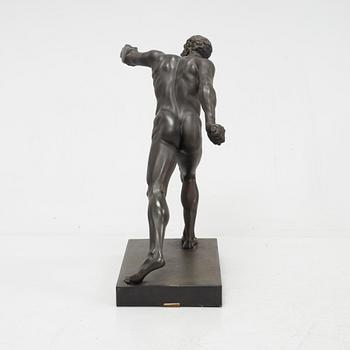 A bronze sculpture, after antique original, 20th century.