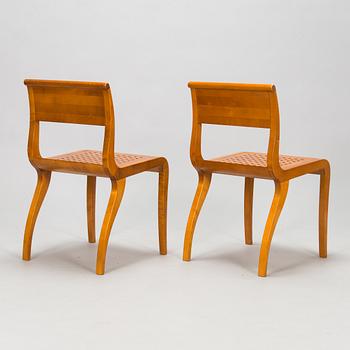 Kimmo Varjoranta, a 9-piece 'Kaiku' dining set retailer  Sope Kaluste. In production 1985-1995.