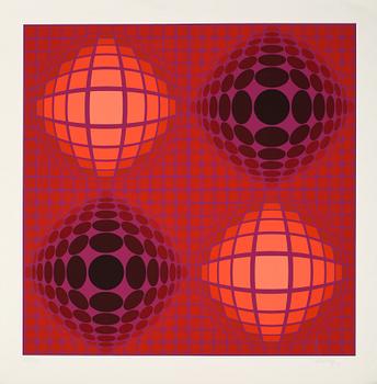 Victor Vasarely · VICTOR VASARELY, färgseriegrafi, signerad och numrerad 225/250