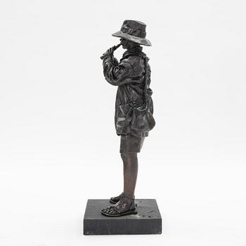 Pere Pojul, sculpture. Bronze. Signed. Total height 86.5 cm.