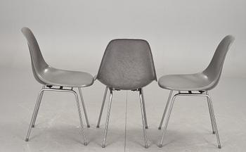 STOLAR, 3 st, Charles & Ray Eames för Herman Miller, 1950/60-tal.