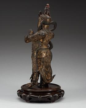 SKULPTUR, brons Sen Ming dynasti, 1600-tal.