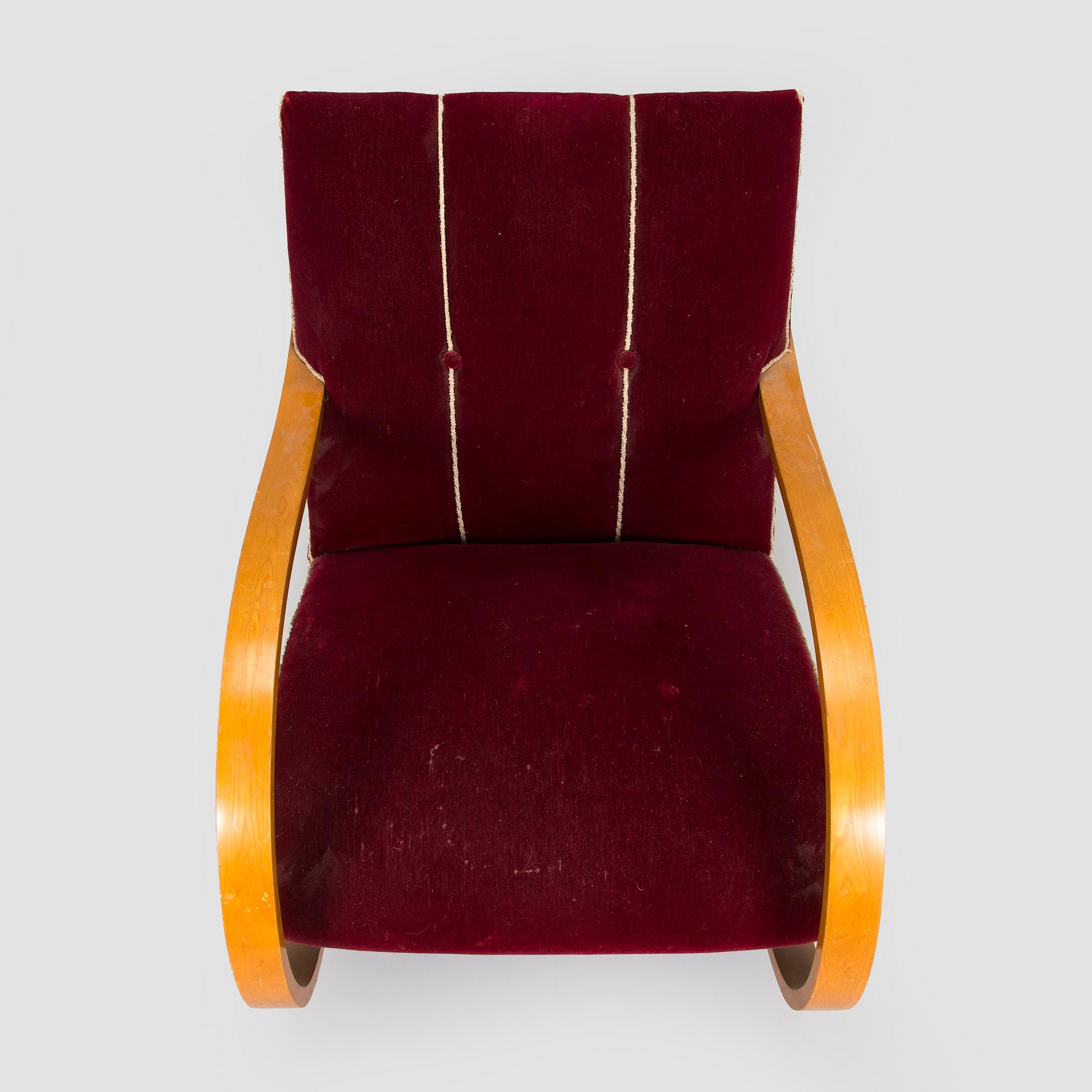 A Swedish Modern rocking chair, 1940's.