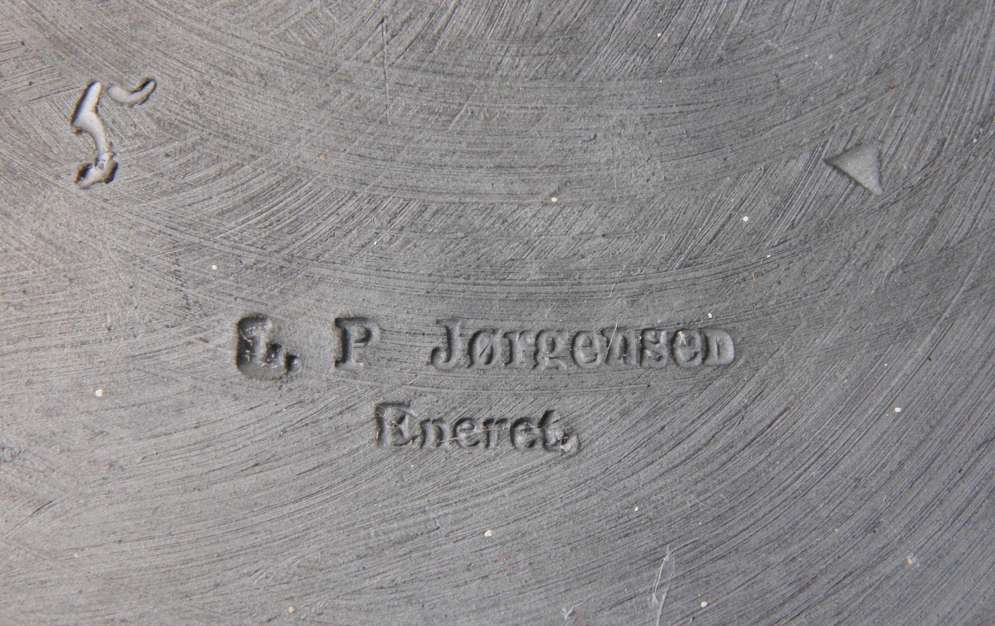 L P JÖRGENSEN, efter, skulptur, gips.