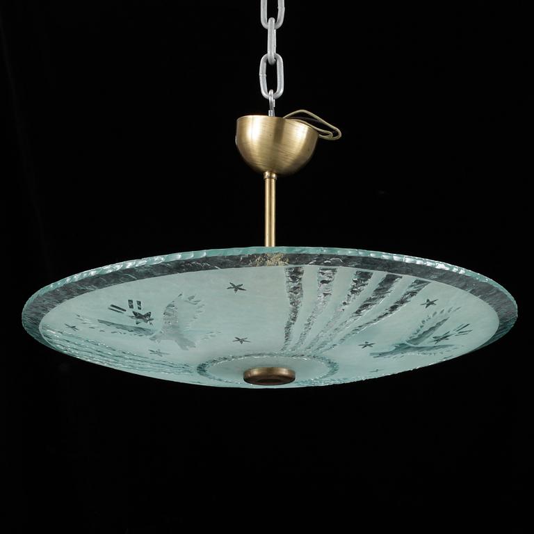 TAKPLAFOND, 1940/1950-tal. Höjd ca 40cm.