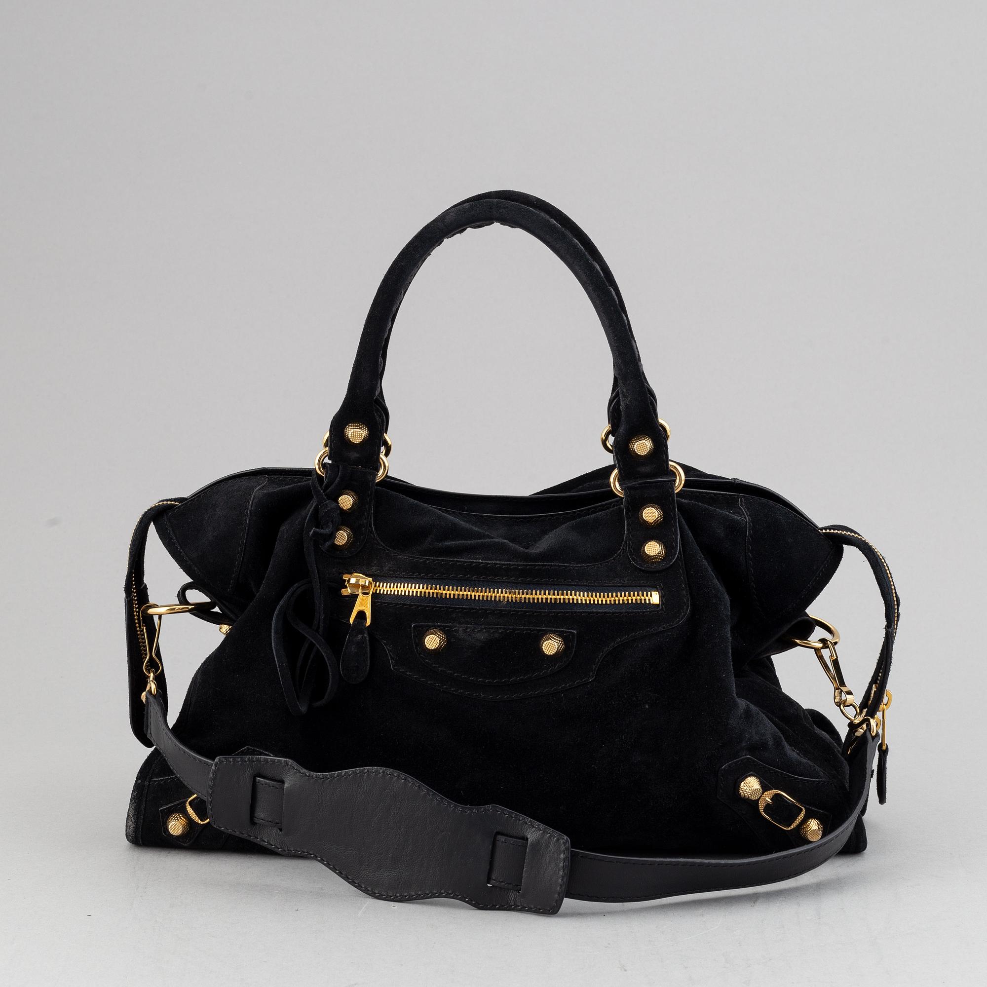 Balenciaga a suede City Bag Bukowskis