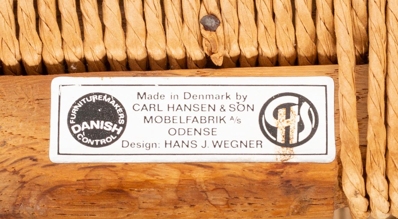 Hans J Wegner, five CH 24 chairs  Carl Hansen & Son, Odense, Denmark.