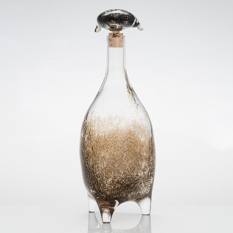 Björn Weckström, karaff, 'Napoleon', signerad Björn Weckstöm Nuutajärvi Notsjö.