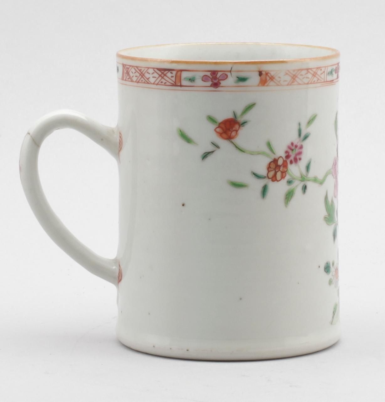 MUGG, porslin, Kina, Qianlong 1736-1795.