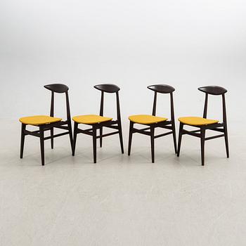 Chairs, 4 pcs, mid-20th century.