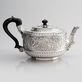 Adolf Zethelius, tekanna, silver, Stockholm 1833.