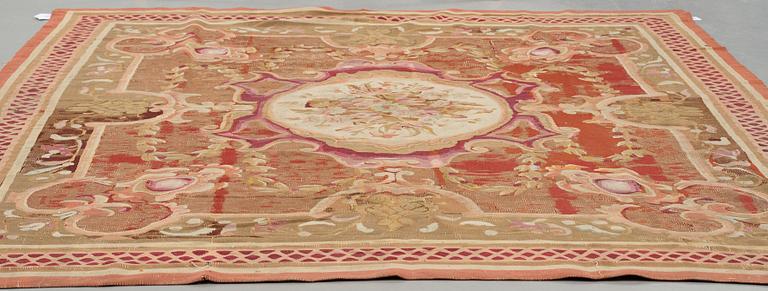 MATTA, gobelängteknik, ca 258,5-267,5 x 241,5 cm, Aubusson, Frankrike 1800-talets mitt - andra hälft.