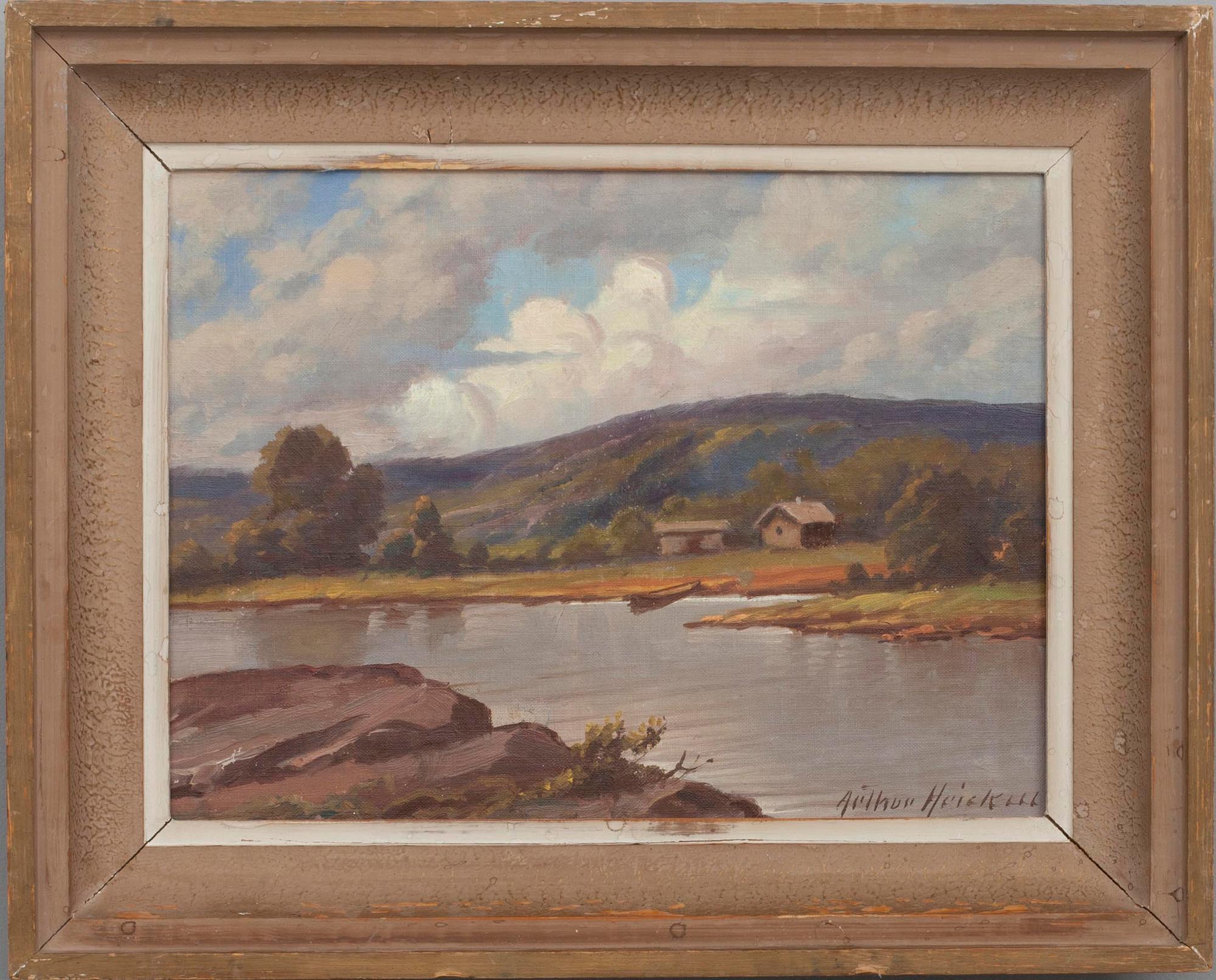 ARTHUR HEICKELL, olja på duk, signerad.
