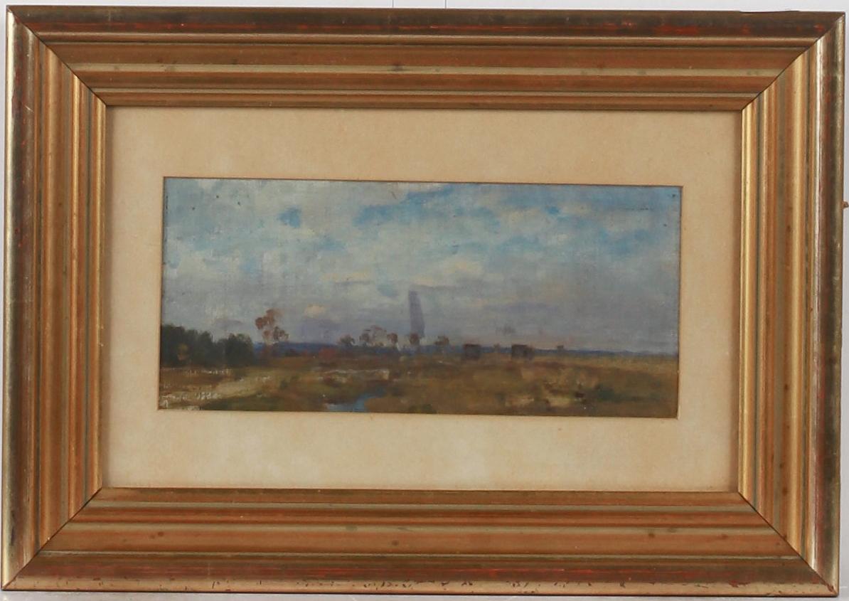 OKÄNDA KONSTNÄRER, olja på duk resp pannå, 3 st varav en sign W, 1800-1900-tal.