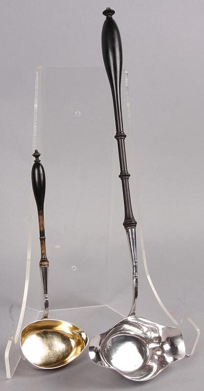 BÅLSLEV SAMT SÅSSLEV, silver, AF Hellman resp Sven Petter Dahlgren, Uppsala 1840 resp 1854.