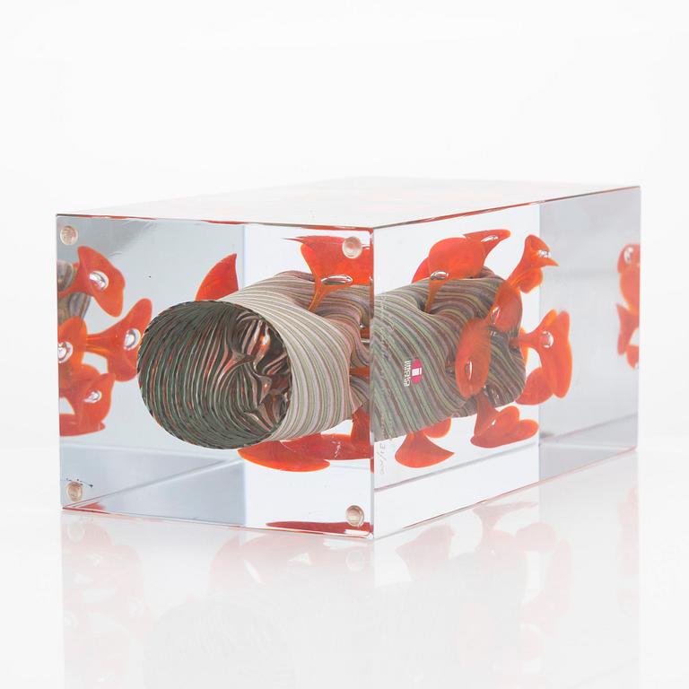 Oiva Toikka, Jubileumskub, "Millenium 2000", signerad Oiva Toikka, Nuutajärvi 31/100.