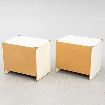 A pair of bedside tables, Nordiska Kompaniet/NK Inredning, second half of the 20th Century.