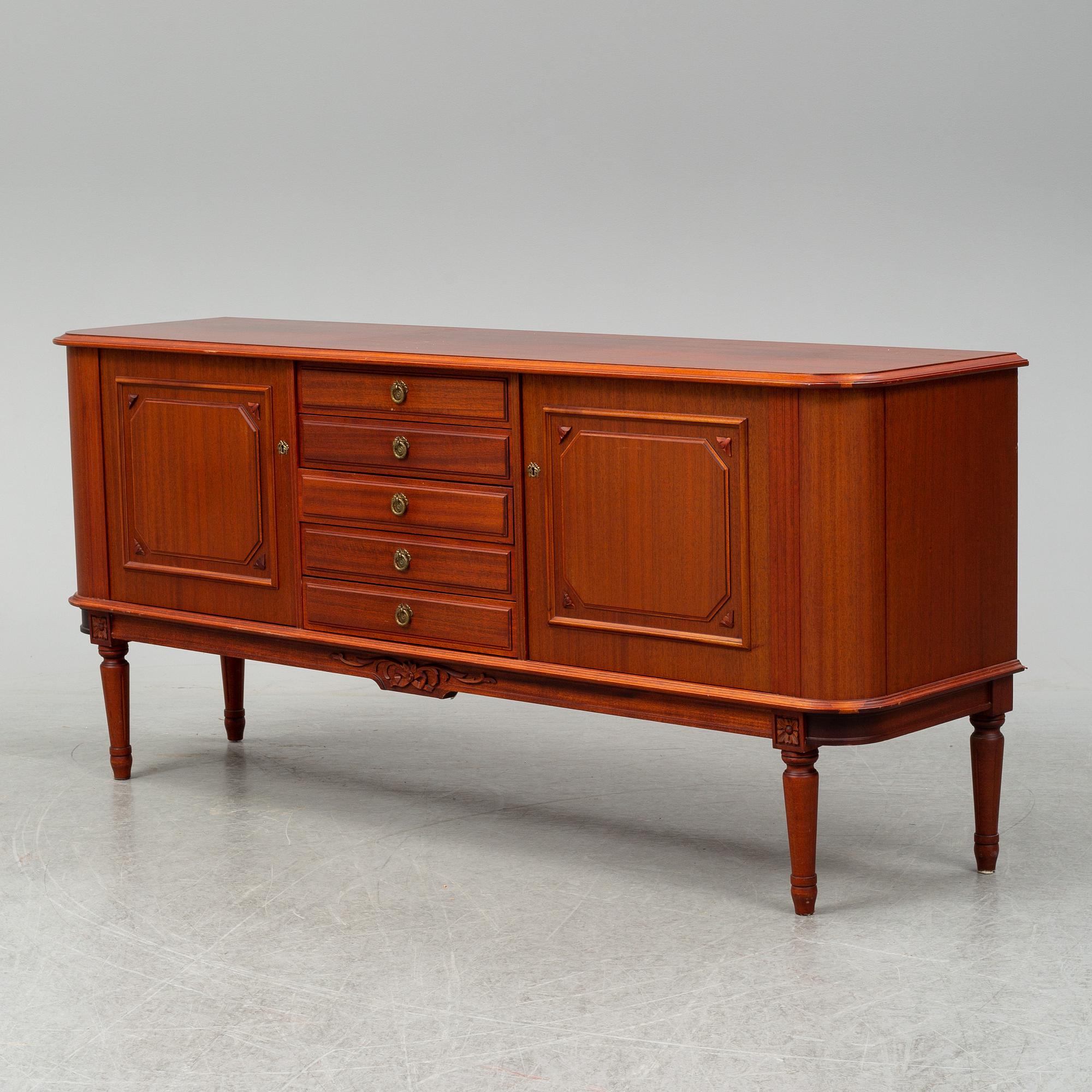 a late 20th Century sideboard.