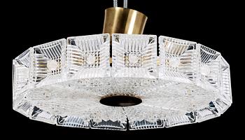 TAKLAMPA, glas, Orrefors, design Carl Fagerlund.