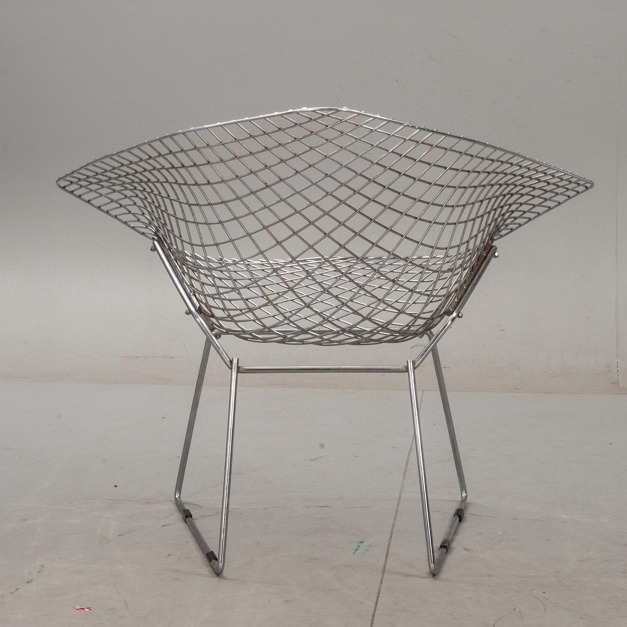 FÅTÖLJ, "Diamond chair", Harry Bertoia, Knoll, 1960/70-tal.