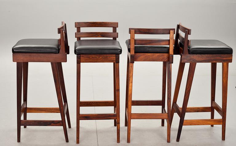 BARDISK med STOLAR, 5 delar, Dyrlund, Danmark, 1960-tal.