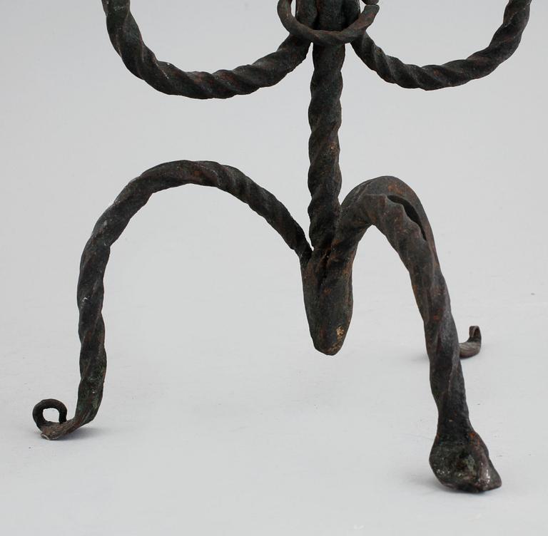 LJUSSTAKE, smide, 1700-tal.