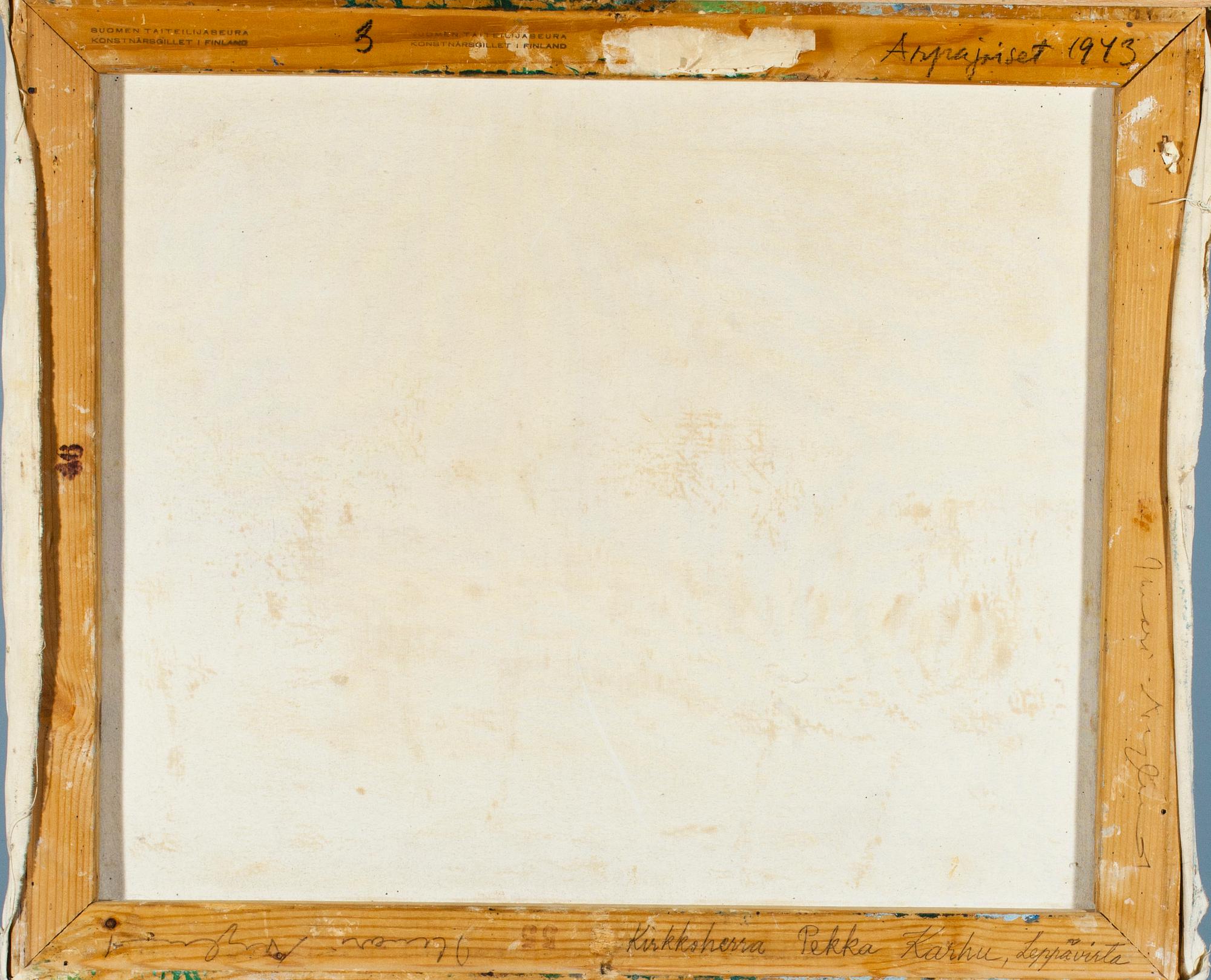 ILMARI NYLUND, olja på duk, signerad och daterad -43.