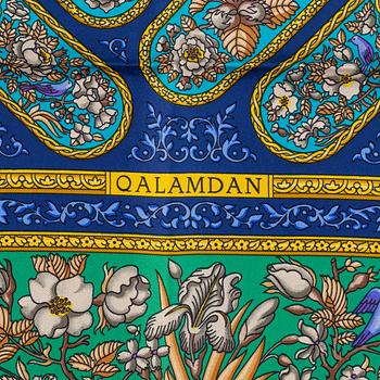 Hermès, a 'Qalamdan' silk scarf.