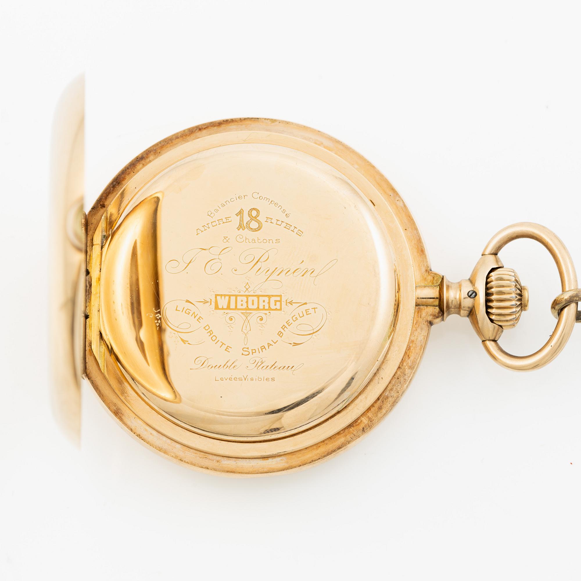 Pocket watch, hunter, 55 mm.