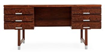 86. A Kai Kristiansen palisander desk, Feldballes Møbelfabrik, Denmark 1960's.