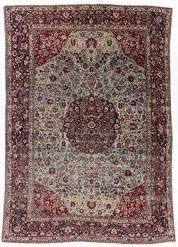 An antique Isfahan carpet, circa 342 x 250-260 cm.