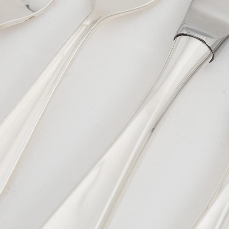 A 84 piece silver cutlery set, Thorvald Marthinsen Sølvvarefabrik, Norway, 20th century.