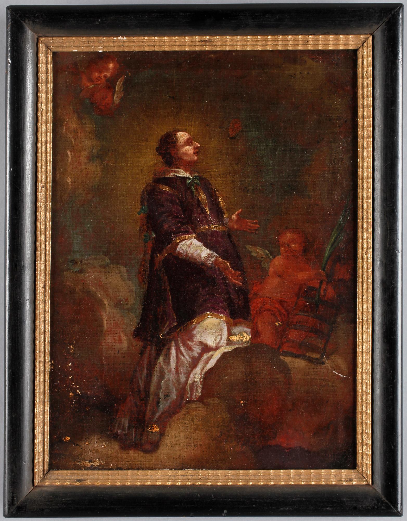 OKÄND KONSTNÄR, olja på duk, Italien, 1700-tal.