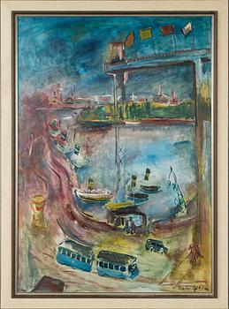 Charles Sjöholm, olja på duk, signerad.