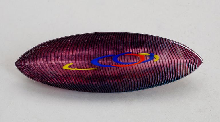 BERTIL VALLIEN, skulptur, glas, signerad.